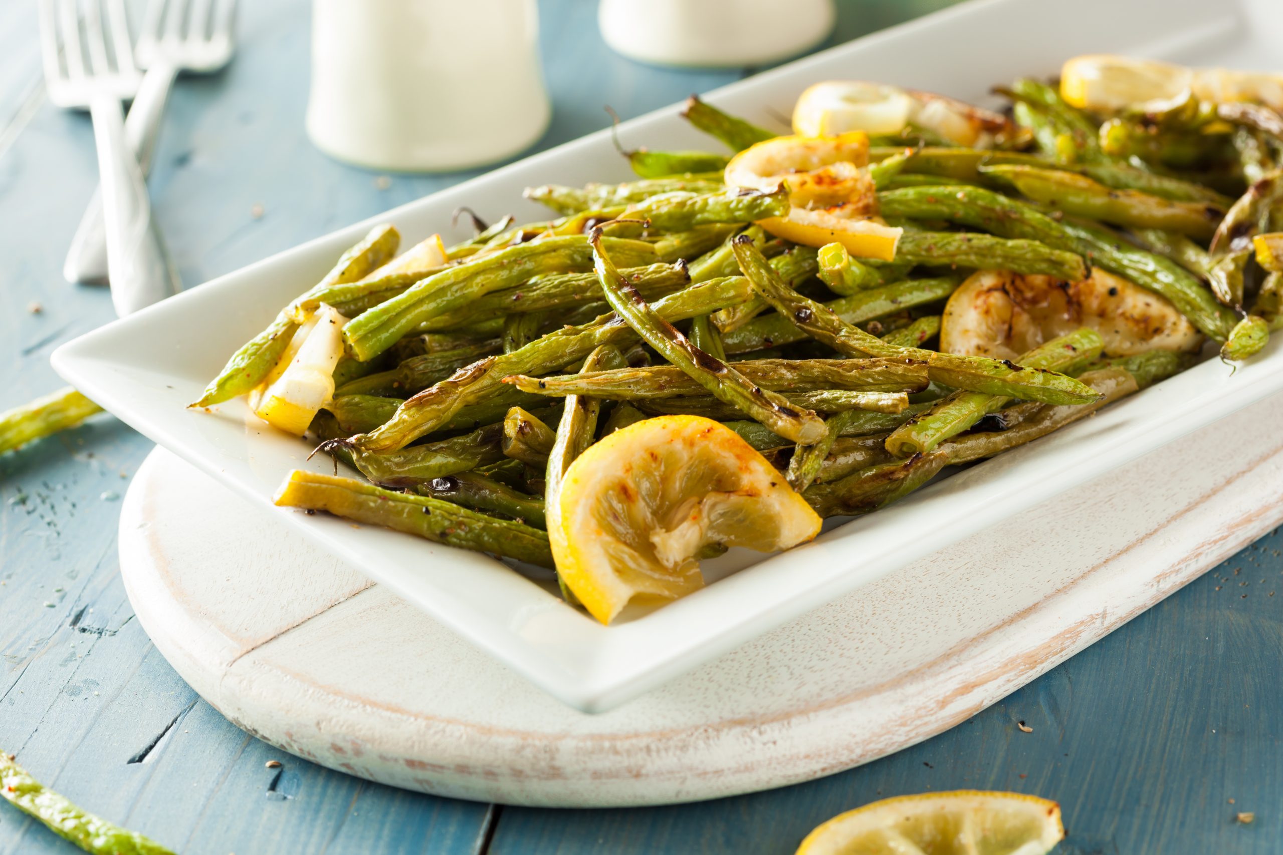 Gourmet green beans for tonight’s side dish