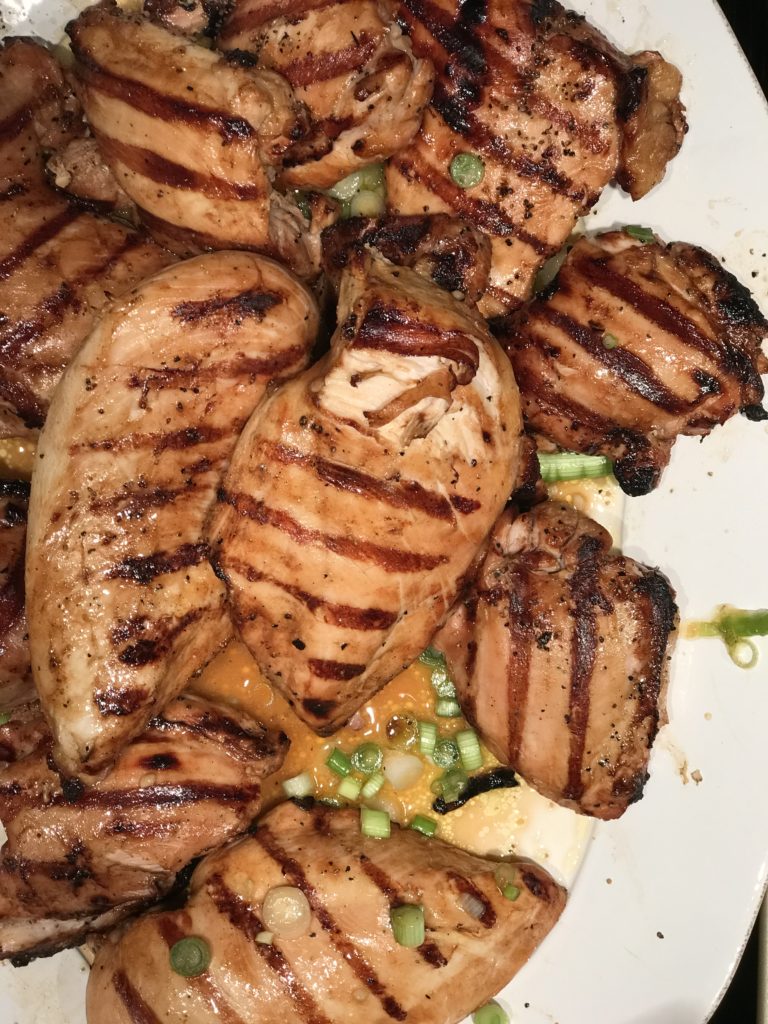 Grilled Chicken & Luscious Stuffed Mushrooms for Dad