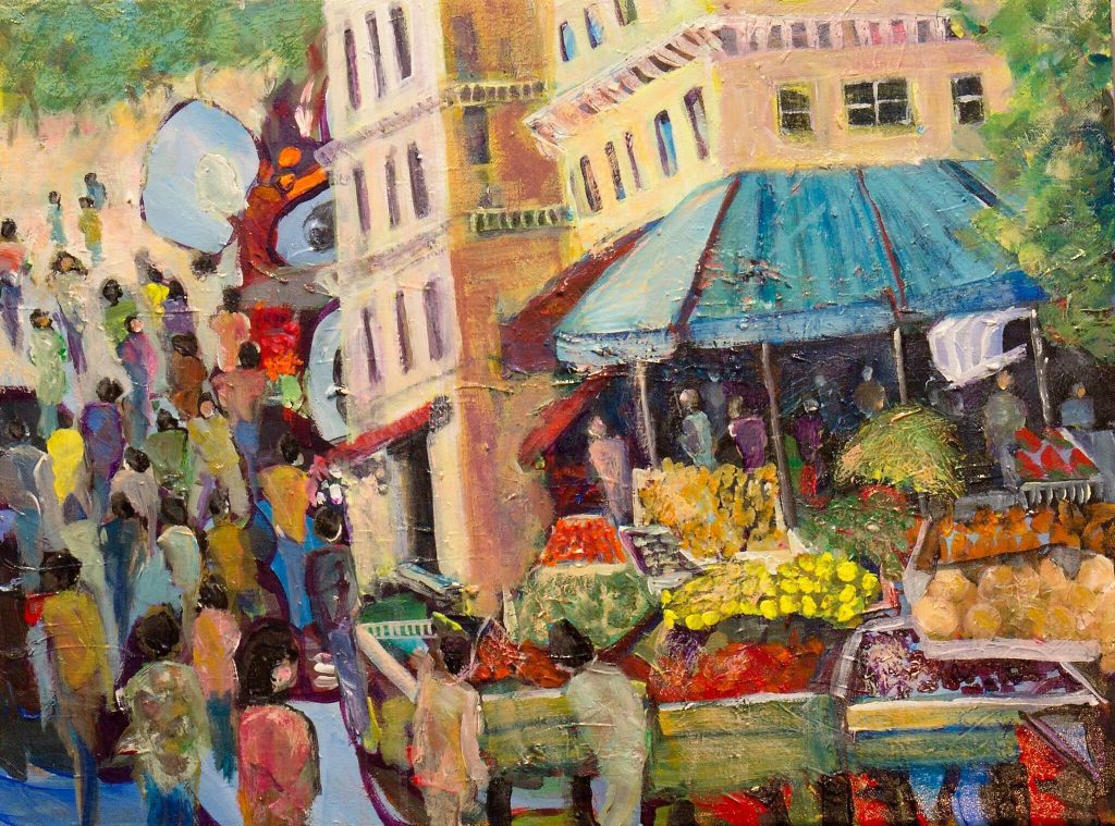 Jorj Morgan and Sue Fazio laughing together