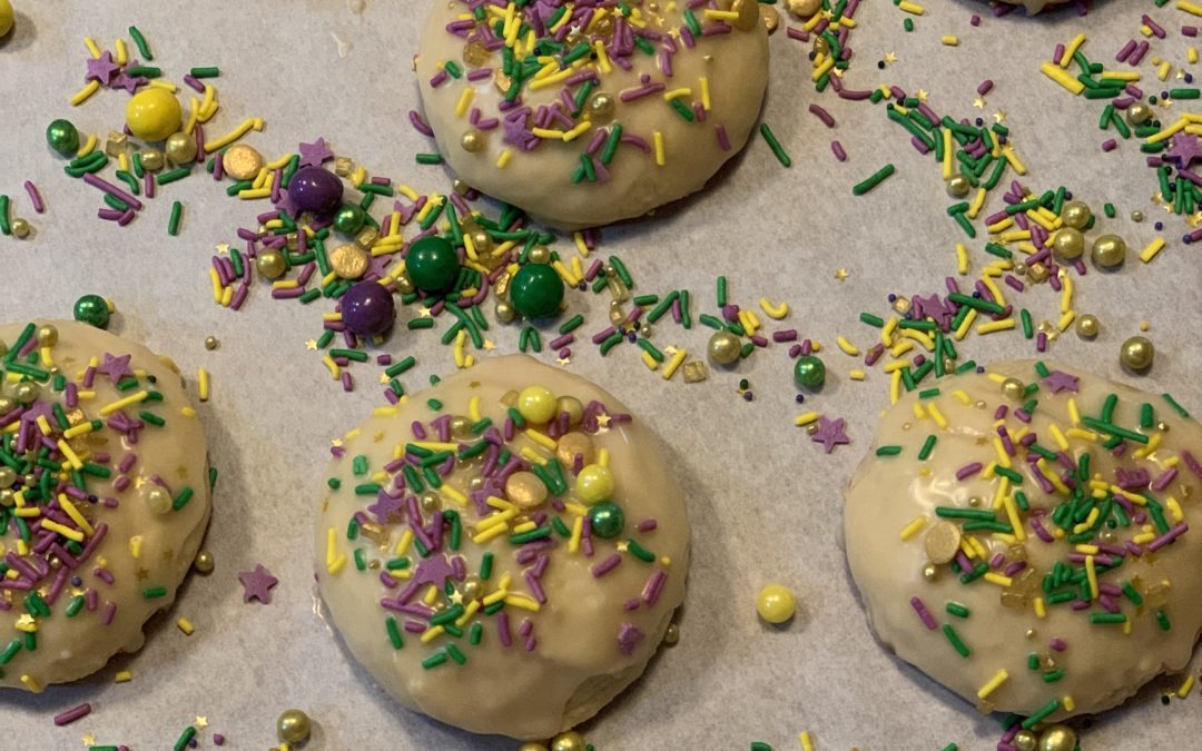 King Cake Cookies for Fat Tuesday FUN!