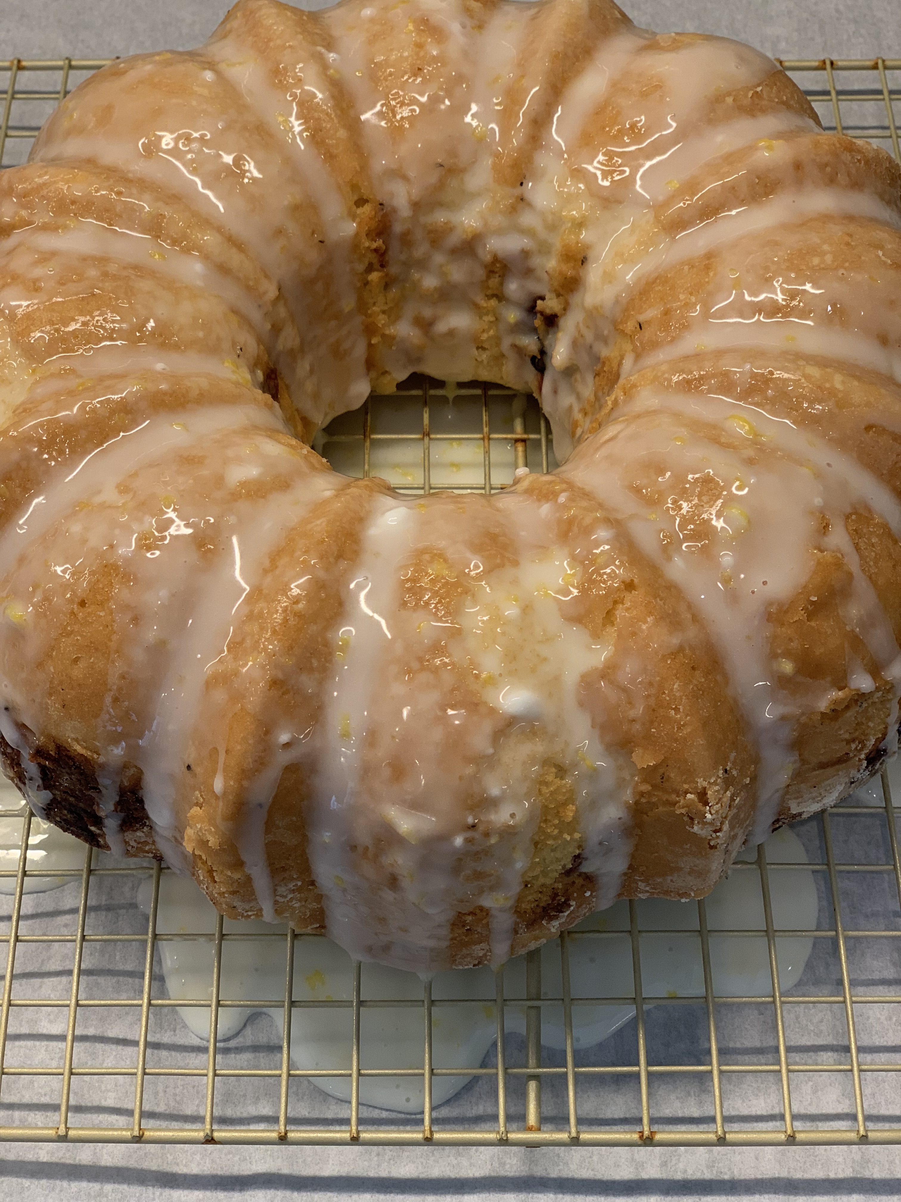 Delicious Lemon & Mixed Berry Bundt Cake…Invented from Leftovers!