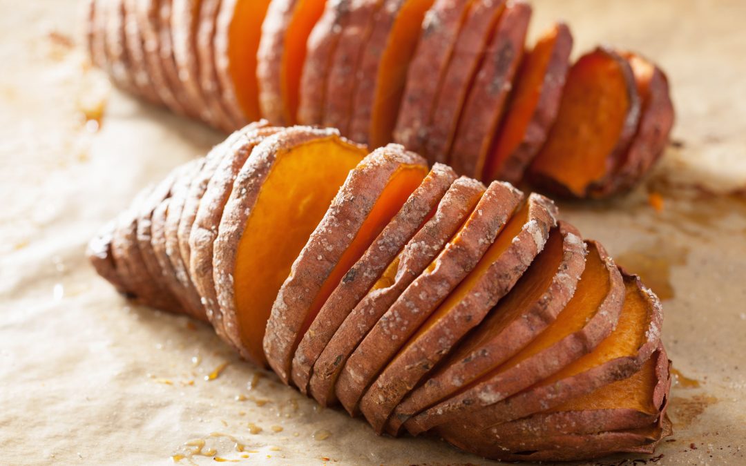 Hassleback Sweet Potatoes on Thanksgiving