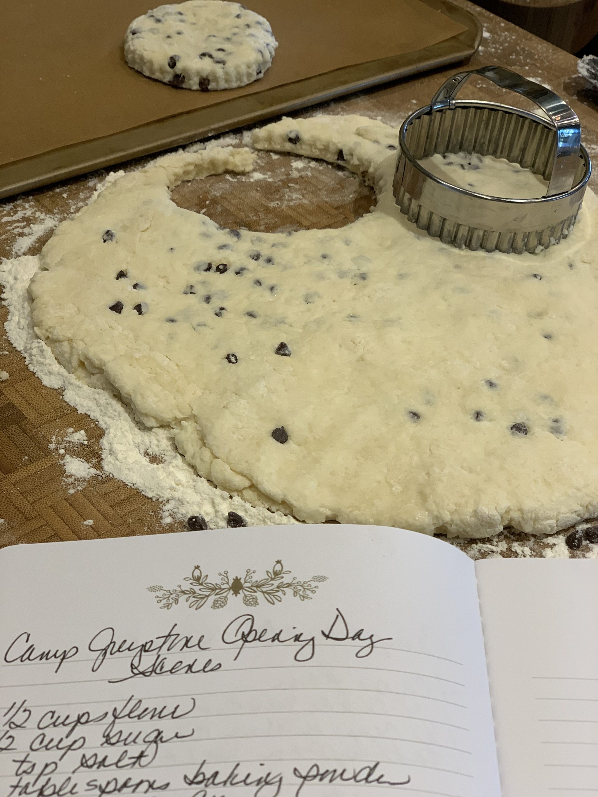camp greystone famous scones glazed lemon cake with berry sauce