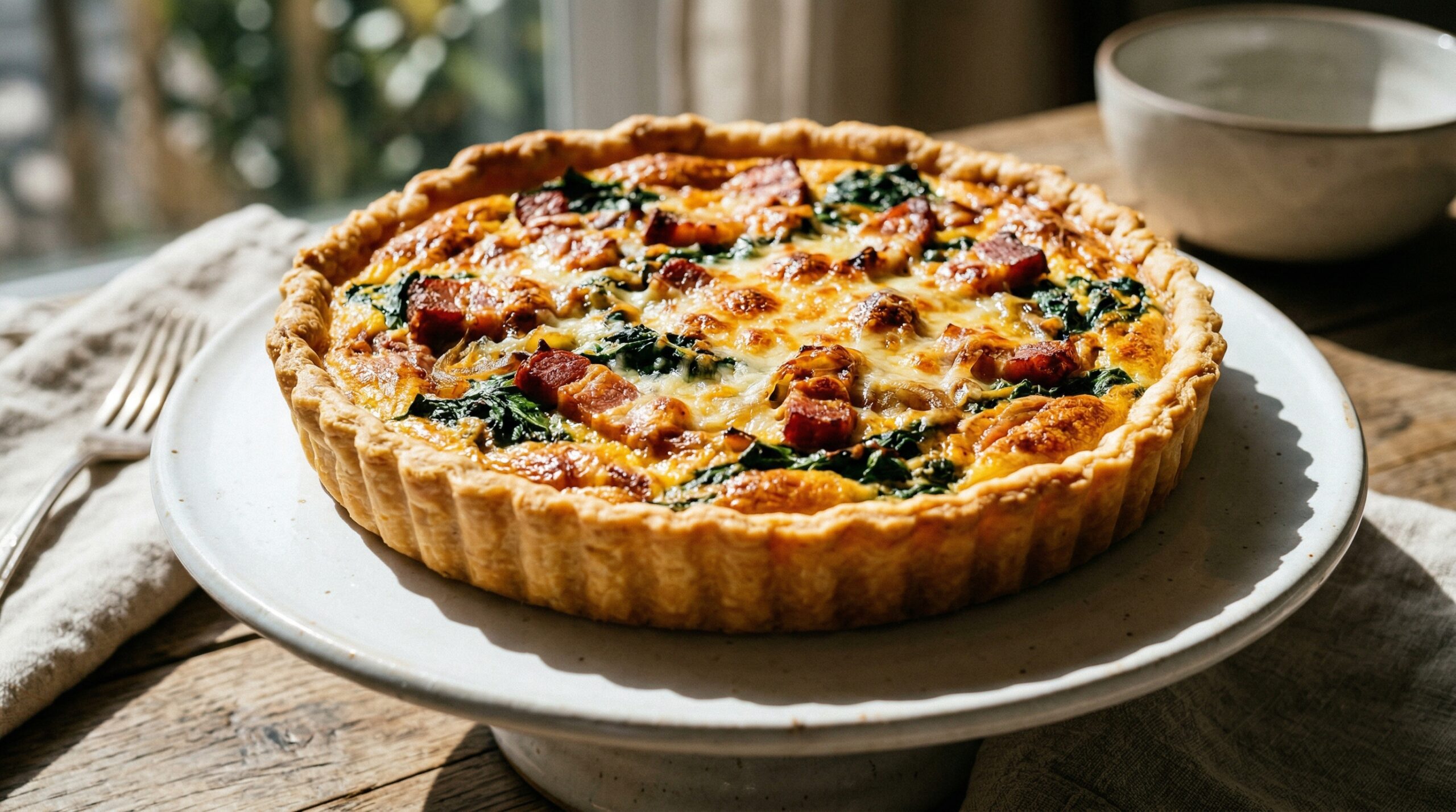 Smoked Gruyere & Bacon Tart