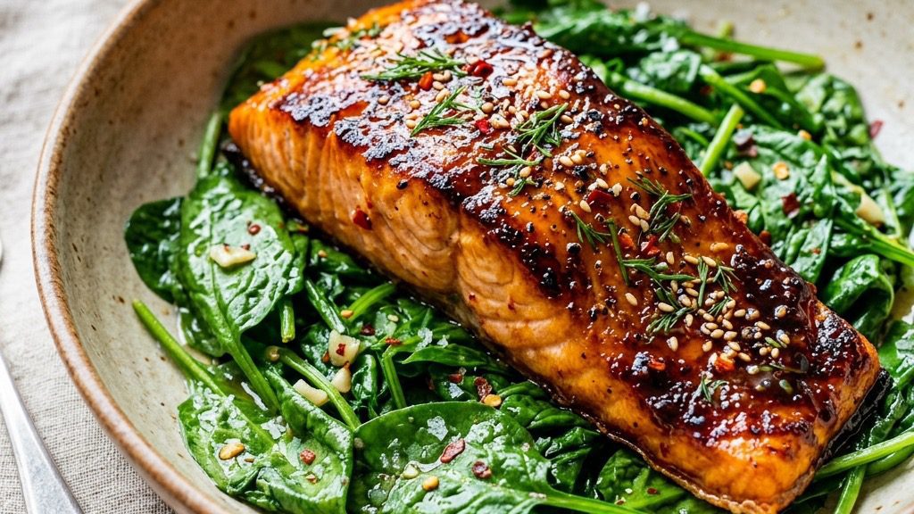 Brown Sugar Glazed Roasted Salmon