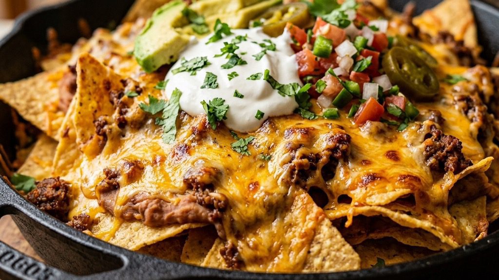 Cast Iron Skillet Nachos