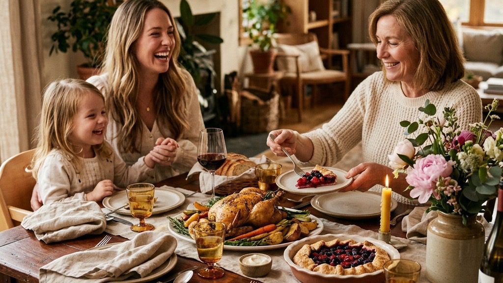 An elegant, sprawling festival charcuterie spread loaded with fine cheeses and fruit.