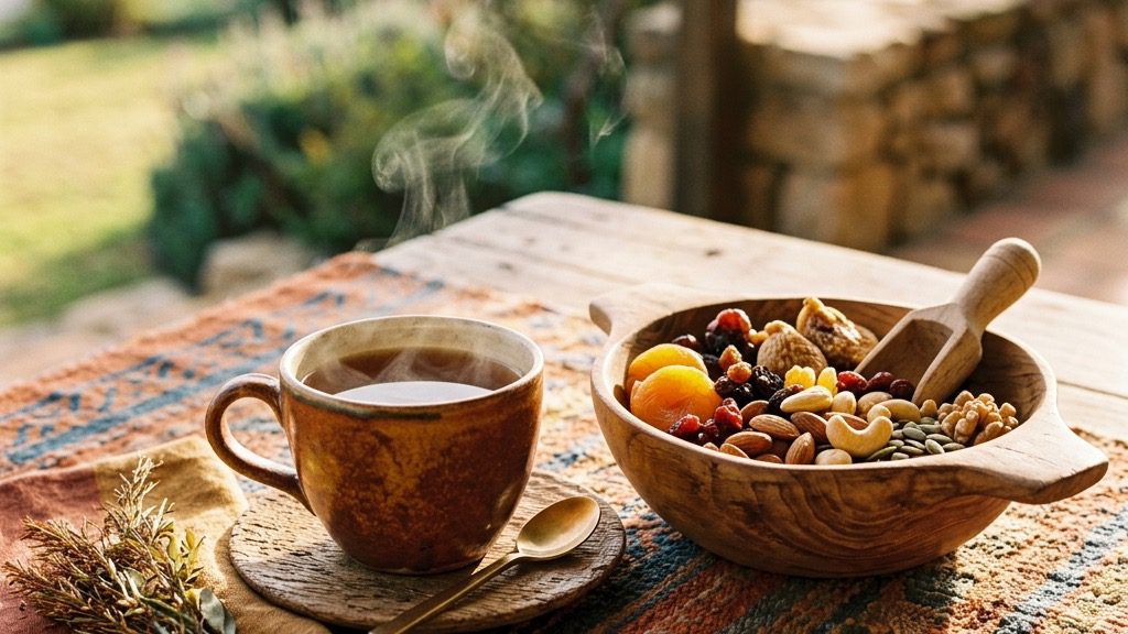 A stunning high-end editorial shot capturing the mood of South African cuisine.