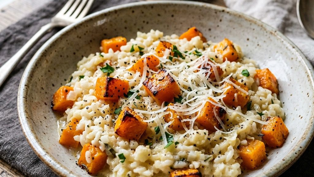 Roasted Butternut & Cauliflower Risotto