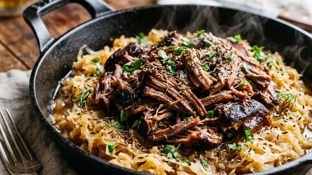 Slow-Braised Pork Shoulder & Kraut